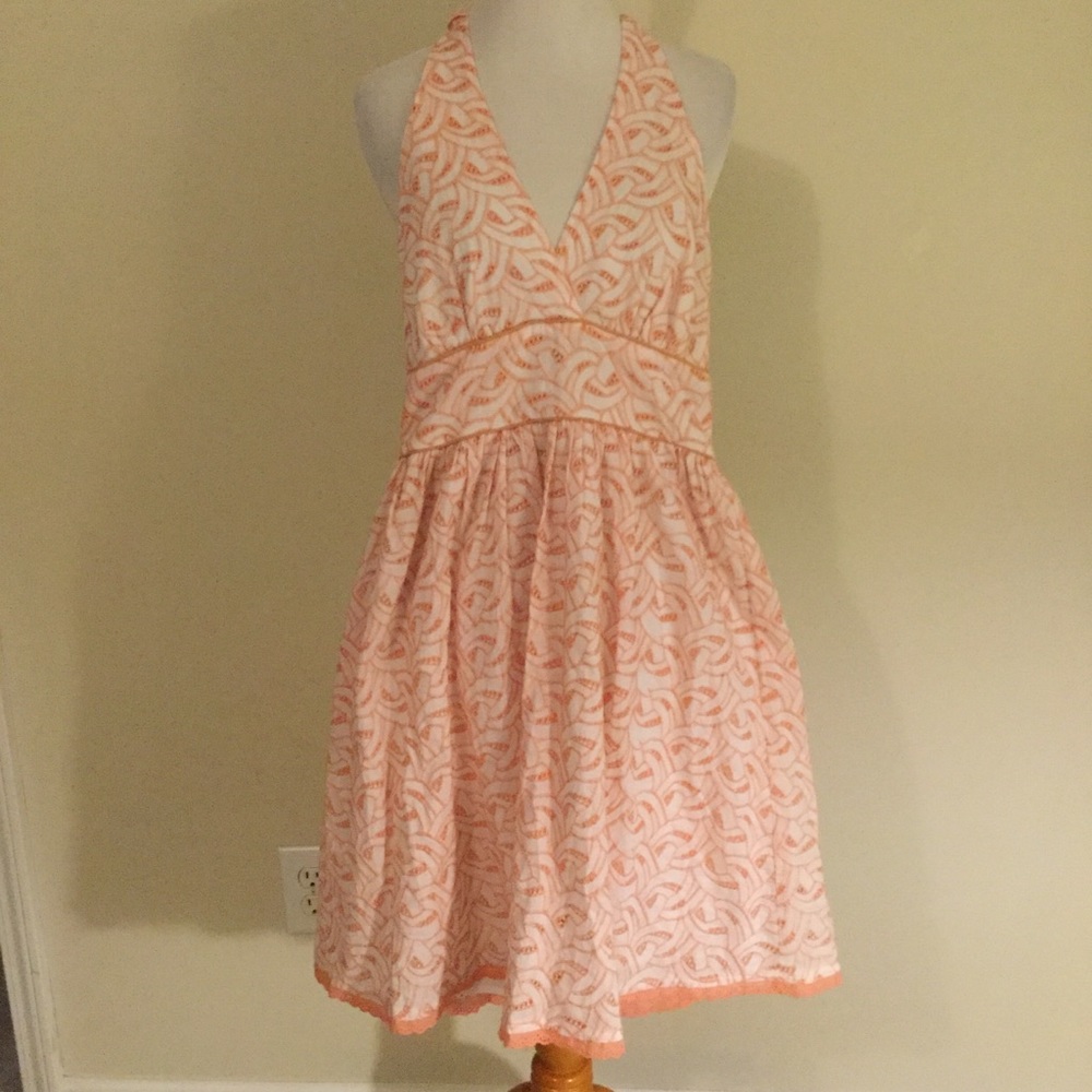 Flying tomato Eyelet Embroidered halter dress Sm